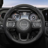 Steering Wheel Cover Leather Breathable for Jeep Wrangler