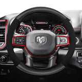 Suede Carbon Fiber Wheel Cover for Ram 1500 2500 3500