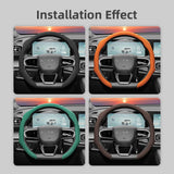 Perforated Leather Steering Wheel Cover for Chery Models Car Interior Accessory Hocasen