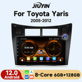9-Inch Android Head Unit with Wireless CarPlay for Toyota Yaris Android Head Unit JIUYIN