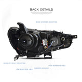 Projector Headlights with Angle Eyes for Lancer Evo X LED Ambient Light vland