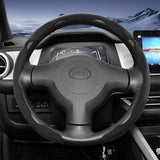 BYD Snap-On Sports Suede Steering Wheel Cover Interior