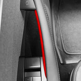 For Tesla Model 3 Model Y Door Inner Handle Trim Frame Decorative Sticker Car Interior Tuning Accessories Made of Alcantara C
