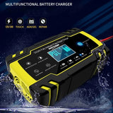 12-24V 6/8A Full Automatic Battery Charger Digital LCD Display Car Battery Chargers Power Puls Repair Chargers Wet Dry Lead A