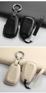 Leather Car Key Case Cover Car Interior Accessory OEM