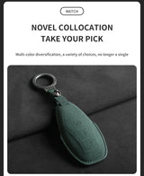 Suede Car Key Case Cover For Hongqi H5 2021 2022 2023 Car Key Shell Accessories For Hongqi H5