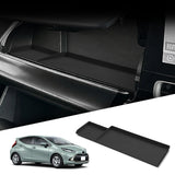 For Toyota Aqua 2021-2025 Car Copilot Dashboard Storage Box Tray Silicone Organizer Interior Accessories Black Car Interior A