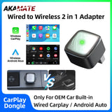 Wireless CarPlay Adapter Wired to Wireless for OEM Radios CarPlay Adapter AKAMATE