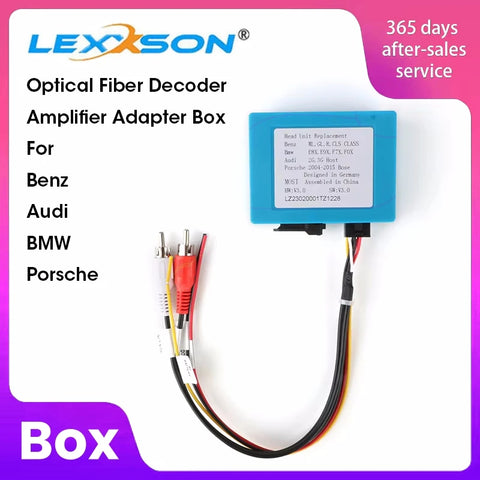 Optical Fiber Amplifier Decoder Adapter for Premium Audio Car Interior Accessory OEM