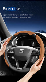 Seat Suede Snap-On Steering Wheel Cover Ibiza Leon