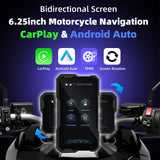 6.25 inch GPS Wireless CarPlay for Universal Moto Android Head Unit EKIY