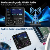 Waterproof Square MP5 Marine Stereo Radio for RV and Boat Car Interior Accessory AKAMATE