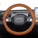 Perforated Leather Steering Wheel Cover for Aion Car