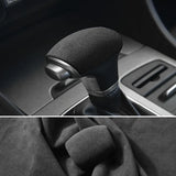 For KIA KX5 Car Gear Shift Lever Boot Cover Protection Decorative Trim Sticker Interior Tuning Accessories Made of Alcantara