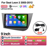 Android Head Unit 9 Inch GPS for Seat Leon 2 MK2