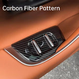 For Leapmotor C10 C16 Car Window Lift Switch Panel Cover Carbon Fiber Pattern Scratch-resistant Interior Decoration Accessori