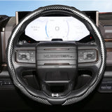 Fiber-Textured Steering Wheel Cover for GMC Truck