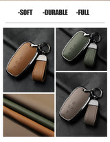 Leather Car Key Case Cover for Audi A1 A3 8V A4 B8 B9 A5 A6 C7 A7 A8 Q3 Q5 Q7 S4 S6 S7 S8 R8 TT Car Interior Accessory OEM