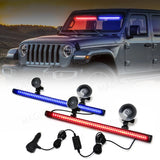 Universal Emergency Strobe Light Bar 96 LED 12V-24V Car Interior Accessory MAGIC COLORM
