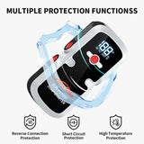 Rugged 12V Jump Starter & Air Pump, Winter/Summer Mode, Portable Inflator with SOS/Strobe LED Light 12V Jump Starter & Air Pu