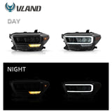 LED Headlights w Daytime Running Lamp for Tacoma 16-23 Car Interior Accessory Vland