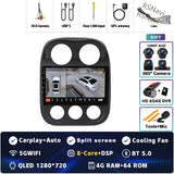 2K QLED Android Head Unit for Jeep Compass Patriot 2010–2016