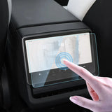 For Tesla Model3 Model 3 Highland 2024 2025 Rear Seat Screen Film Back Screen Tempered Glasses Menbrane Protector Accessories