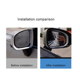 Rainbow Electroplated Mirror Trim for Volvo XC60 V90 Car Interior Accessory LINGLUYANG