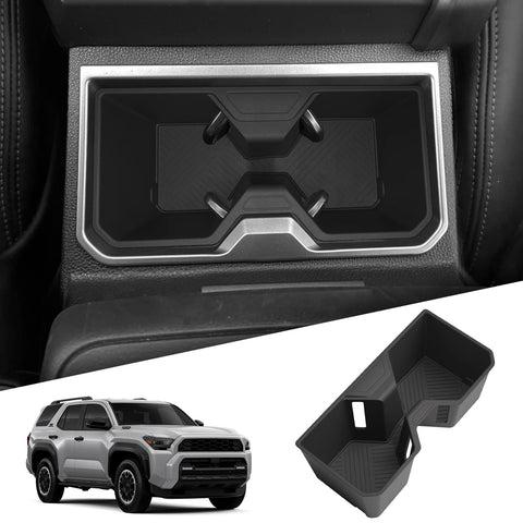 Toyota 4Runner 2025 2026 TPE Center Console Cup Holder Shock-Absorbing Storage Tray Tidying Car Accessories Car Interior Acce