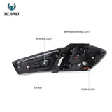 LED Tail Lights Smoked for Mitsubishi ASX 2012-2022 LED Tail Light Vland