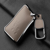 Aluminum Alloy Goatskin 5 Button Car Key Case Cover For Lexus LM350h LM500H 2023 2024 Car Key Protection Shell Accessories