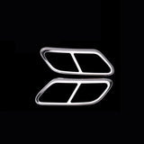 Stainless Steel Exhaust Trim for Volvo XC90 S90 V90 Car Interior Accessory LINGLUYANG v60 2020-2024 1 FOR VOLVO