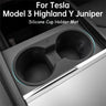 For Tesla Model 3 Highlander Juniper Silicone Cup Holder Insert Mat Center Console Anti Slip Water Cup Pad