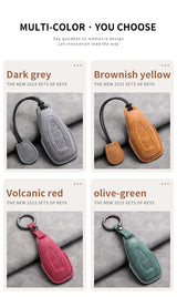 Car Key Cover For Ford Puma Grand C Max Focus Mondeo Kuga Fiesta Ecosport Transit Kuga Leather Car Key Case Cover