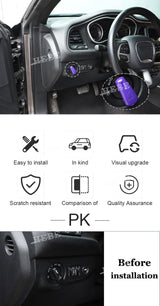 Headlight Switch Decoration Cover for Dodge Charger Car Interior Accessory HEBE