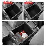 Armrest Storage Lower Box for Kia K4 2025-2026 (US Version) Car Center Console Tray Organizers Accessories Tidying Black Car