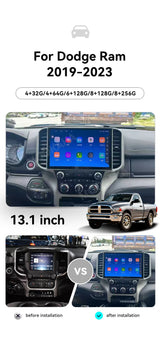 13.1 Inch Android Multimedia Player for Dodge Ram 2019-2023 Android Head Unit Aotsr