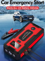 1000A Peak Car Jump Starter, Portable 12V Air Pump Tire Inflator with Power Bank and LED Light Jump Starter Minus Two
