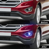 LED Fog Lights with DRL for Ford Edge 2015-2018 Car Interior Accessory MAGIC COLORM