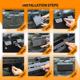 Tailgate Protection Frame Black for Suzuki Jimny 2007-2017 Protective Frames HEBE