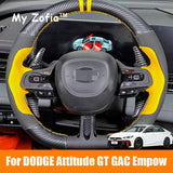 For New DODGE Attitude GT GAC Empow 2024 2025 Carbon Fiber Cover Steering Wheel Paddle Shifter Aluminum Alloy Decor Accessori