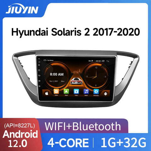 Android Multimedia System with GPS for Hyundai Solaris 2017-2020 Android Head Unit JIUYIN