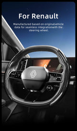 Renault Carbon Fiber Texture Steering Wheel Cover Car Interior Accessory Hocasen