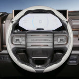 GMC Carbon Fiber Segmented Wheel Cover Silver