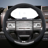 Premium Suede Steering Wheel Cover for GMC Sierra Yukon