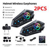 Waterproof Helmet Bluetooth Headset for Motorcycle Riding