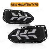3-Function LED DRL Fog Lamps for Honda Fit 2018-2019 LED Ambient Light MAGIC COLORM 3 COLORS US TYPE
