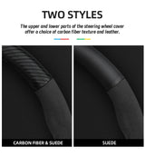 GWM Suede Matte Carbon Fiber Steering Wheel Cover Car Interior Accessory Hocasen