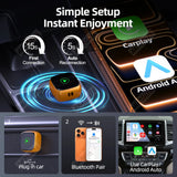 Orange CarPlay Dongle Wireless Adapter for Universal OEM Radios CarPlay Adapter AKAMATE