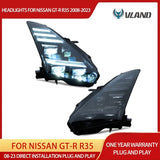 Upgrade Projector Headlights for Nissan GT-R 08-23 LED Ambient Light Vland